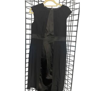 Adrianna Papell Black Shift Dress Sz 12